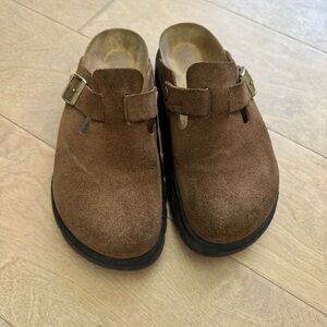 Birkenstock Boston chunky clogs size 37 - dark tea